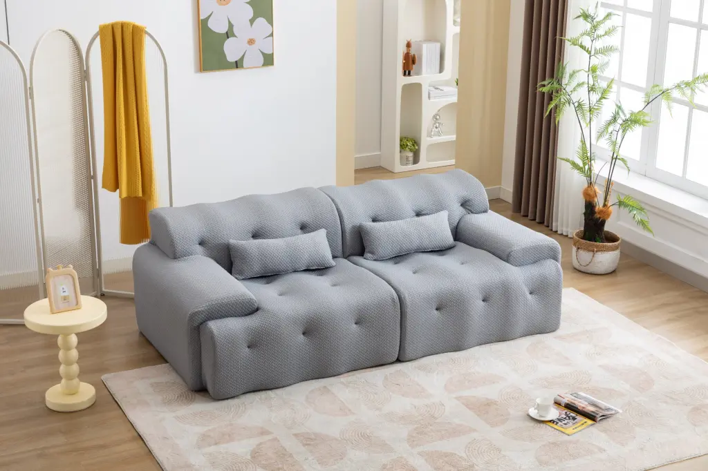 Large Size 2 Seater Pure Foam Comfy Sofa Couch Modern Lounge chair direct
