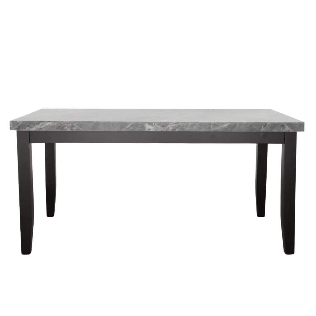 Napoli 6 Piece Dining Set Dark Gray Wood Table And Chairs steve silver furniture