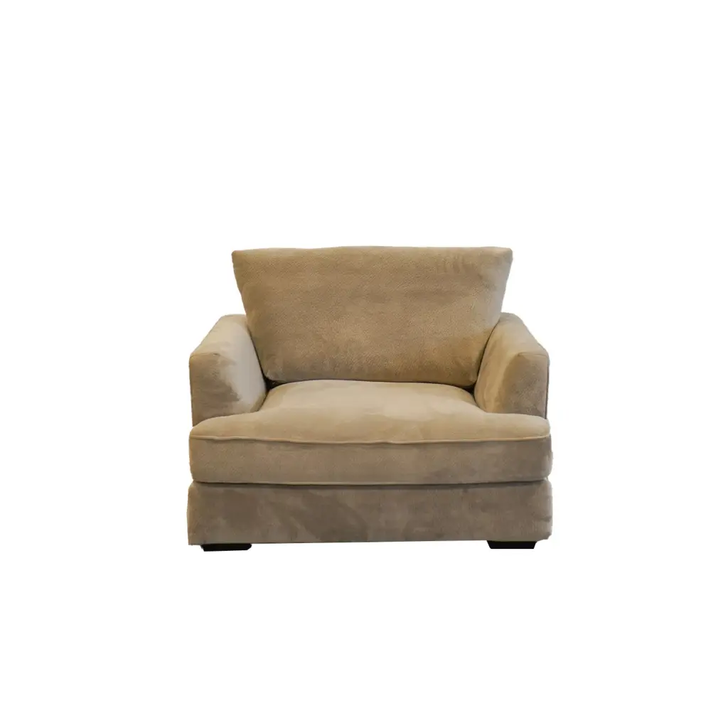 Ashton Beige Down Chair Beige Wood Chenille Living Room Accent Chair american homestead furniture