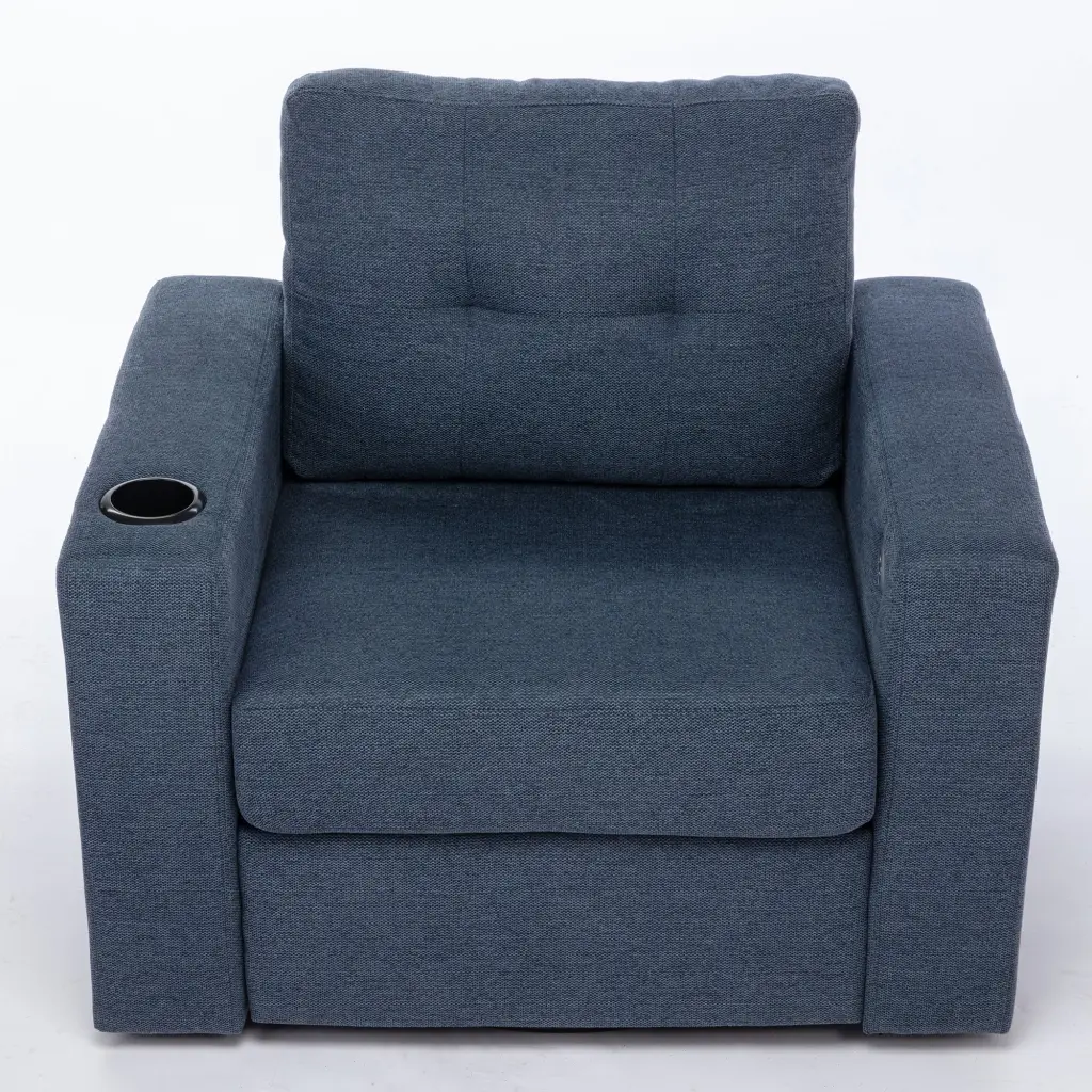 Modern Swivel Accent Sofa Chair Ergonomic Casual 90 Degree Swivel Single Seater honghai furniture