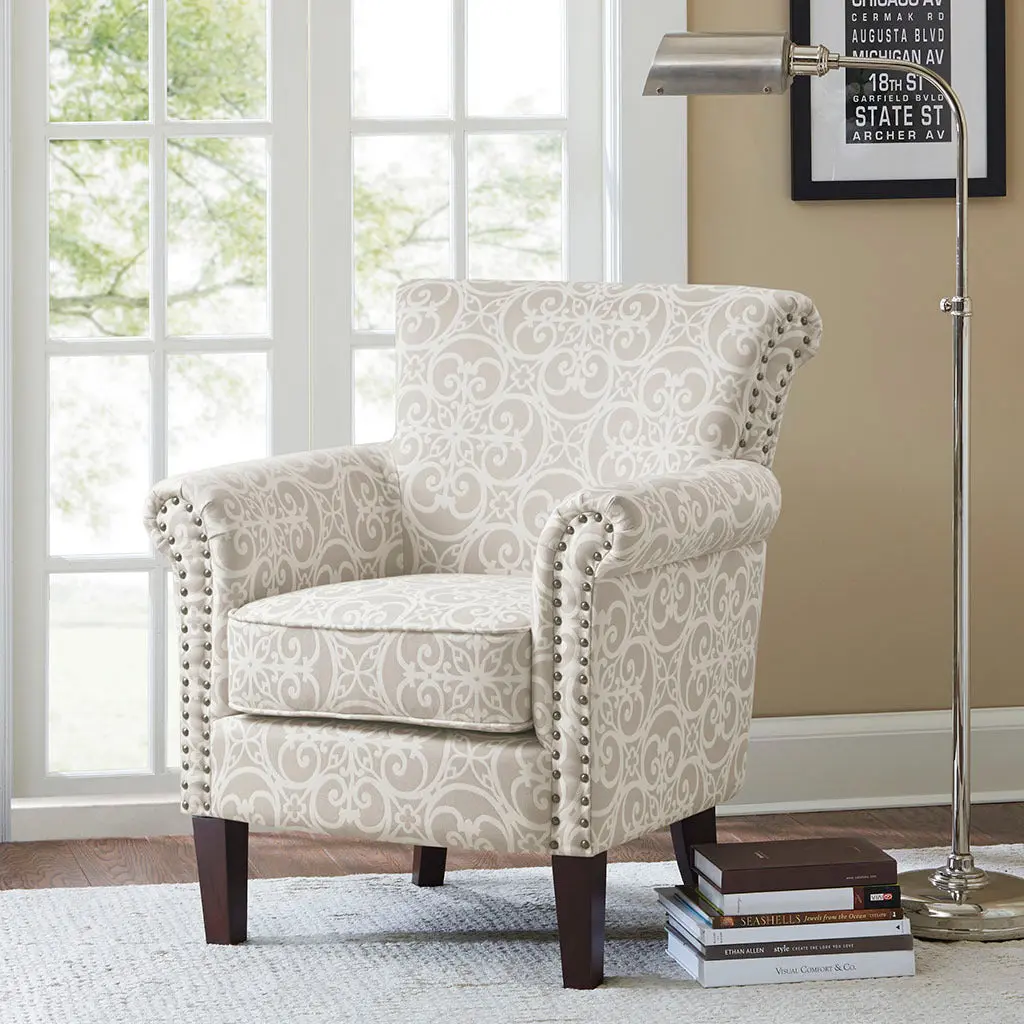 Brooke Tight Back Club Chair Multicolor Solid Wood jla