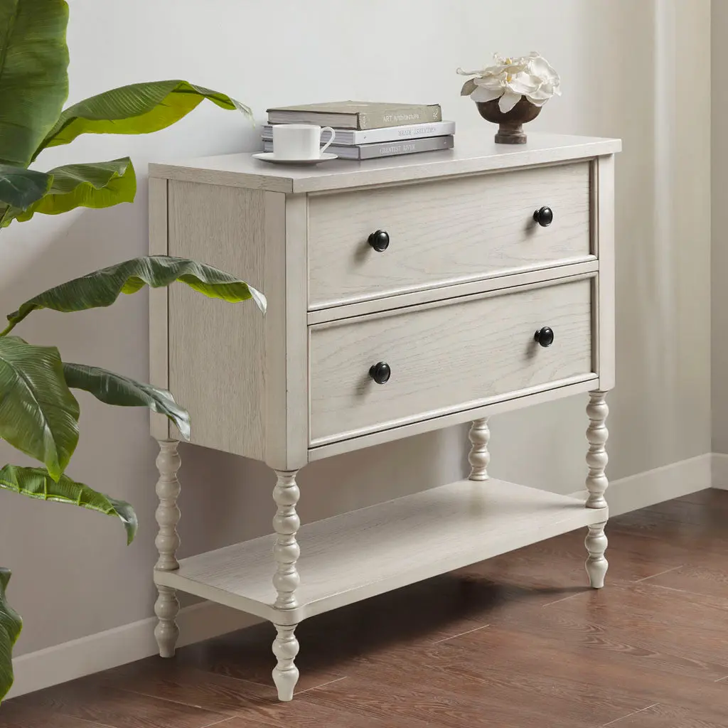 2 Drawer Accent Chest Natural Wood jla