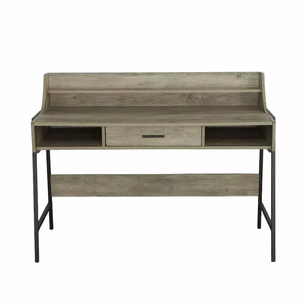Progressive Furniture Maple Engineered Wood Accent Desk Driftwood/Metal - Contemporary Home Office Desk