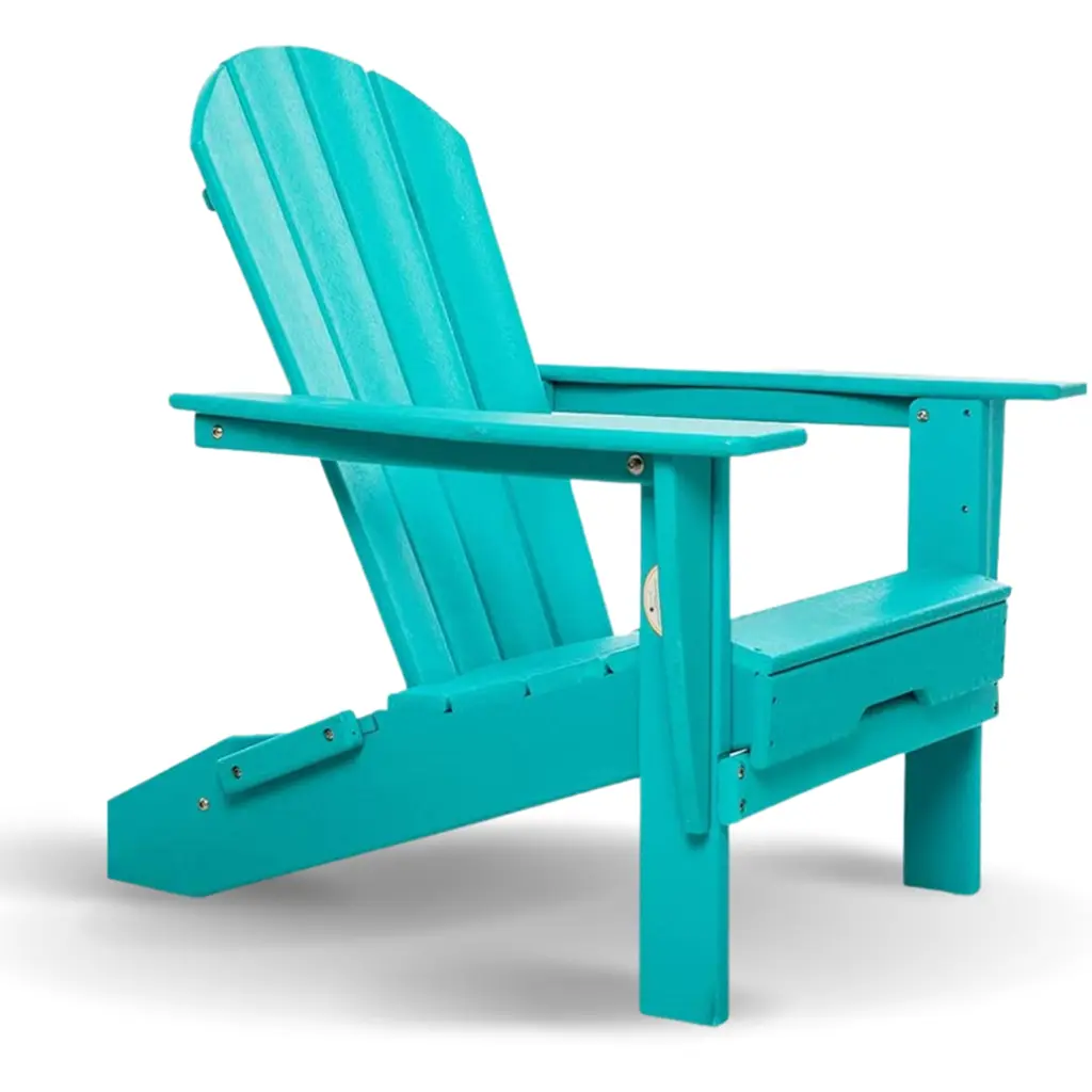 HDPE Folding Adirondack Chair, Ultra Durable Weather Resistant Outdoor Chair redoakcreations