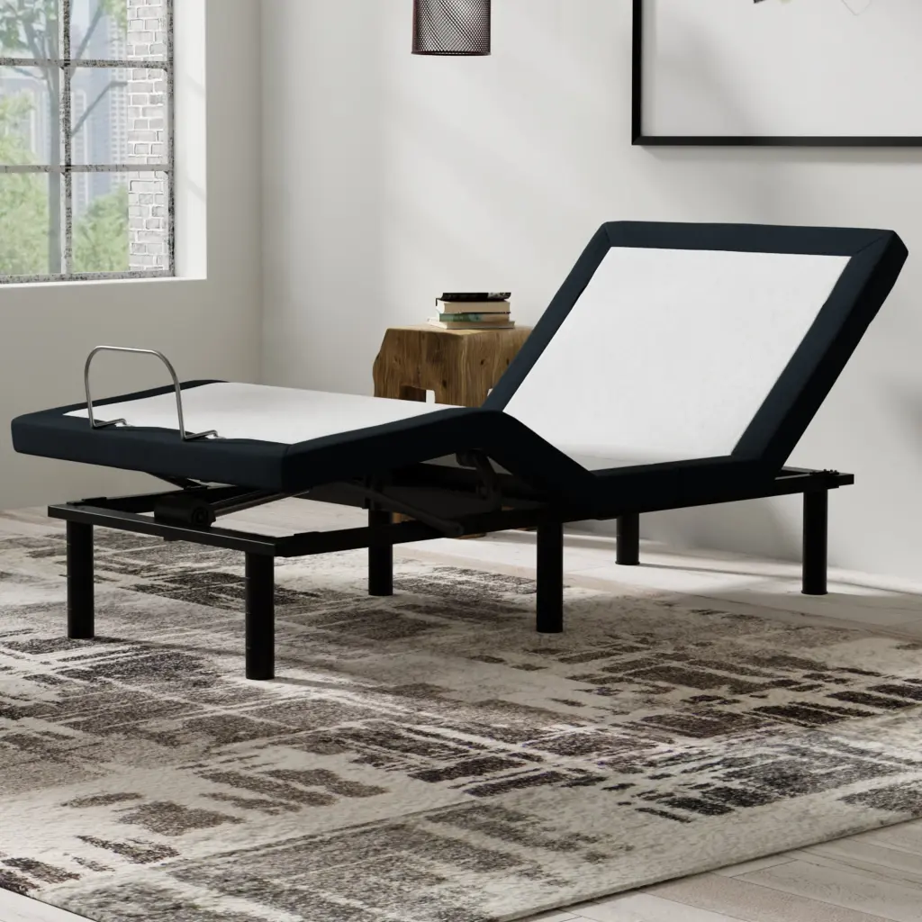 Model T2 Adjustable Base Twin Long Pillow Tilt Massage and USB Ports motiontrend