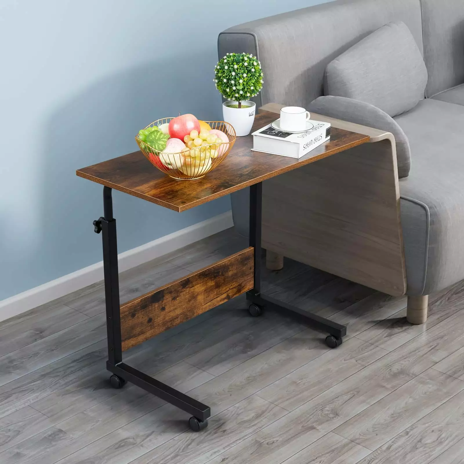 GoDecor Computer Desk Home Office Study PC Laptop Writing Table Height Adjustable FCH
