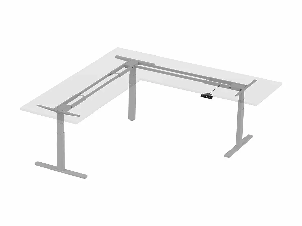 Monoprice Triple Motor Height Adjustable Sit Stand Corner Desk Frame