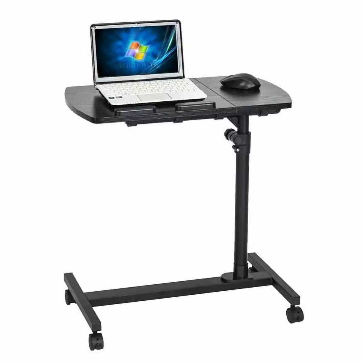 Four-Wheel Multifunctional Flat Surface Lifting Computer Desk Black SaleYee
