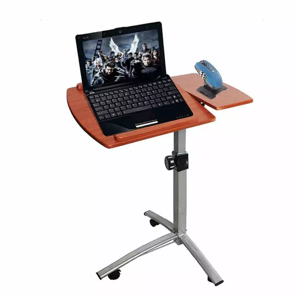 Leadrop Home Use Multifunctional Lifting Computer Desk Brown Adjustable Height Workstation