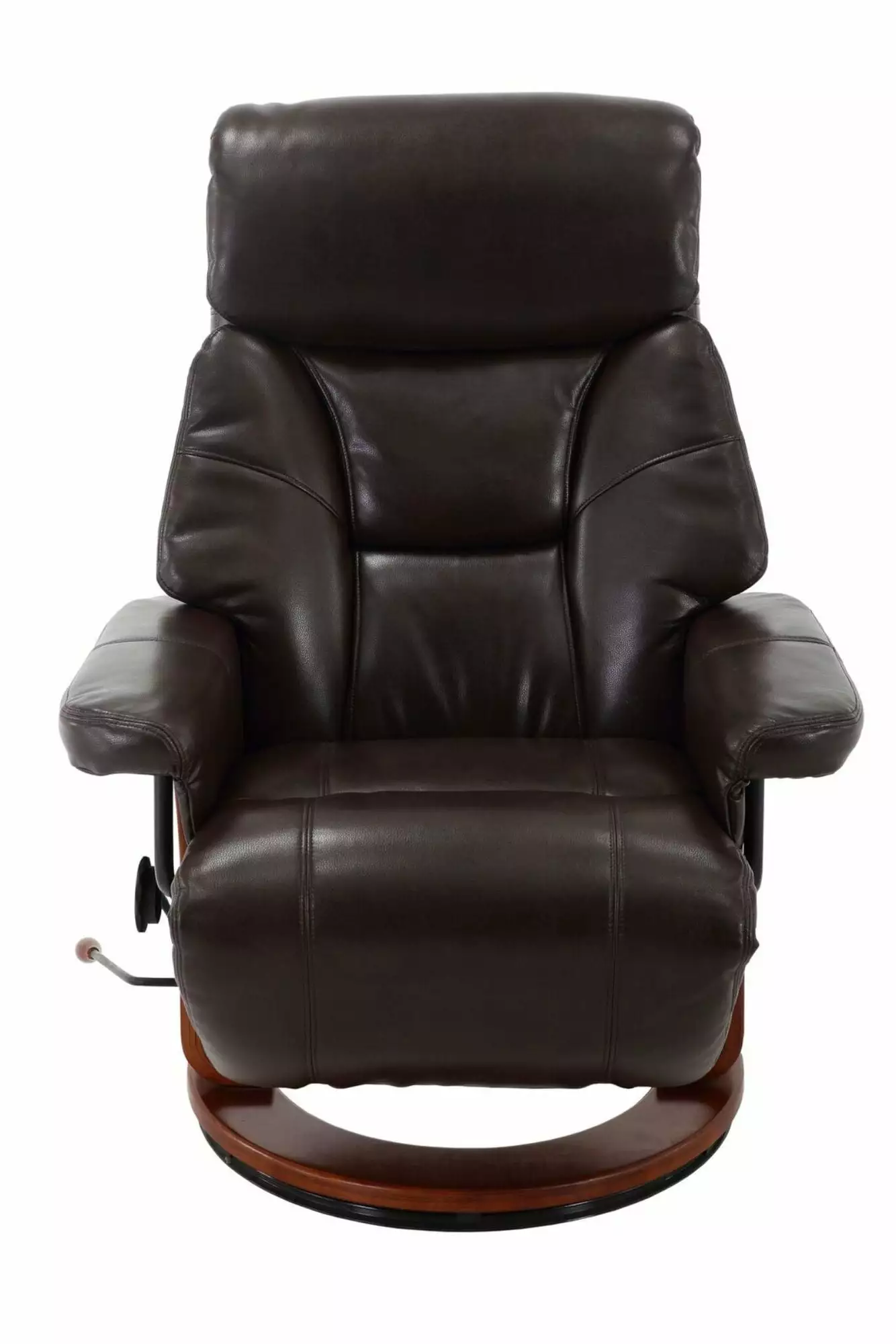 Contemporary Home Living 44.75 Chocolate Brown Bishop Adjustable Recliner