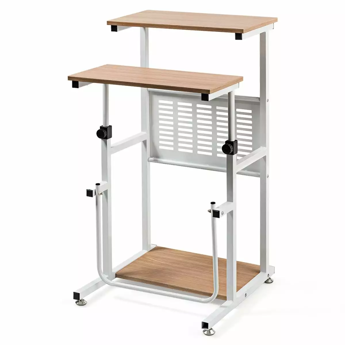 Giantex Height Adjustable Standing Desk Footrest Compact Laptop Table Sitting Standing Presentations
