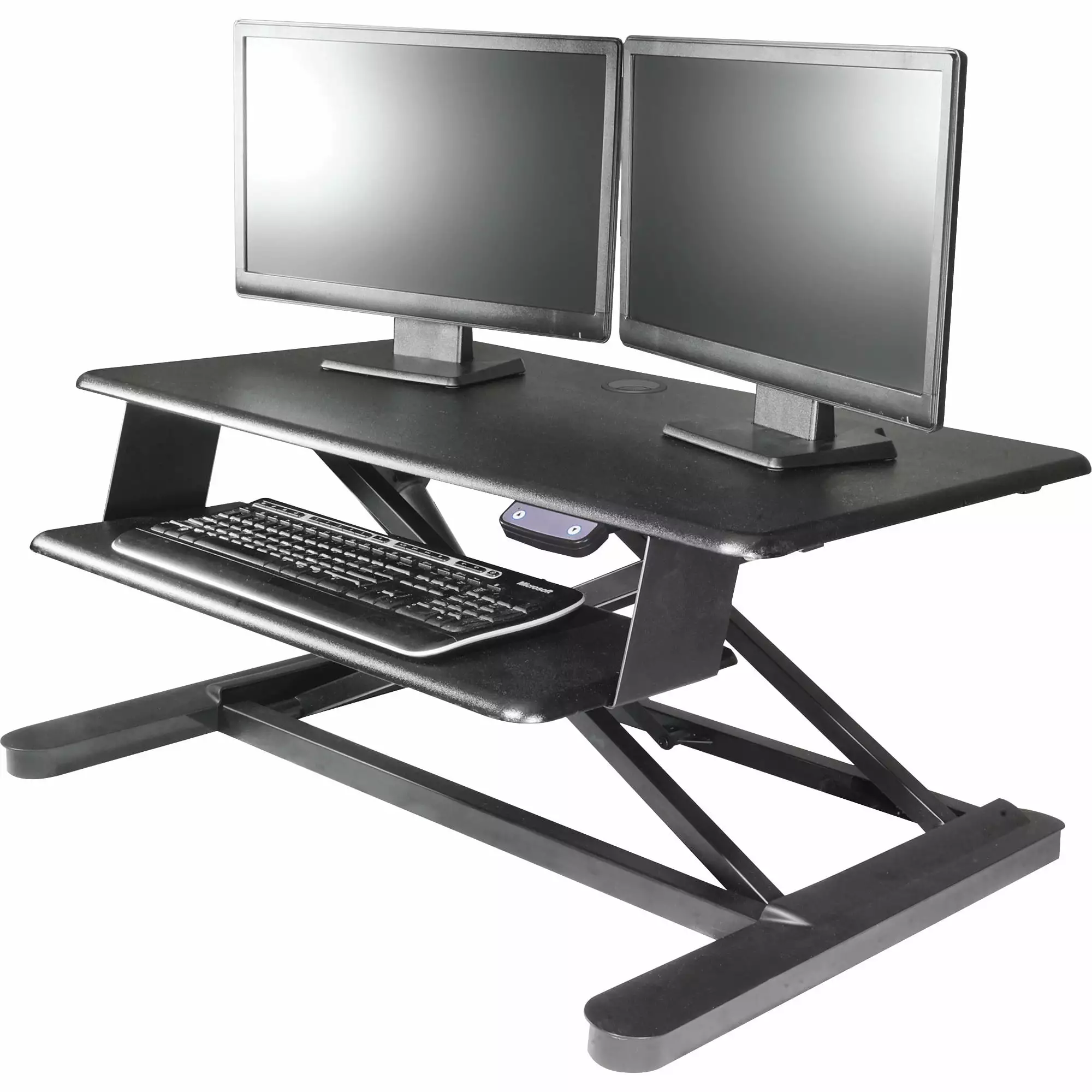 Kantek Tabletop Electronic Adjustable Workstation Desk Securing Clamp Black