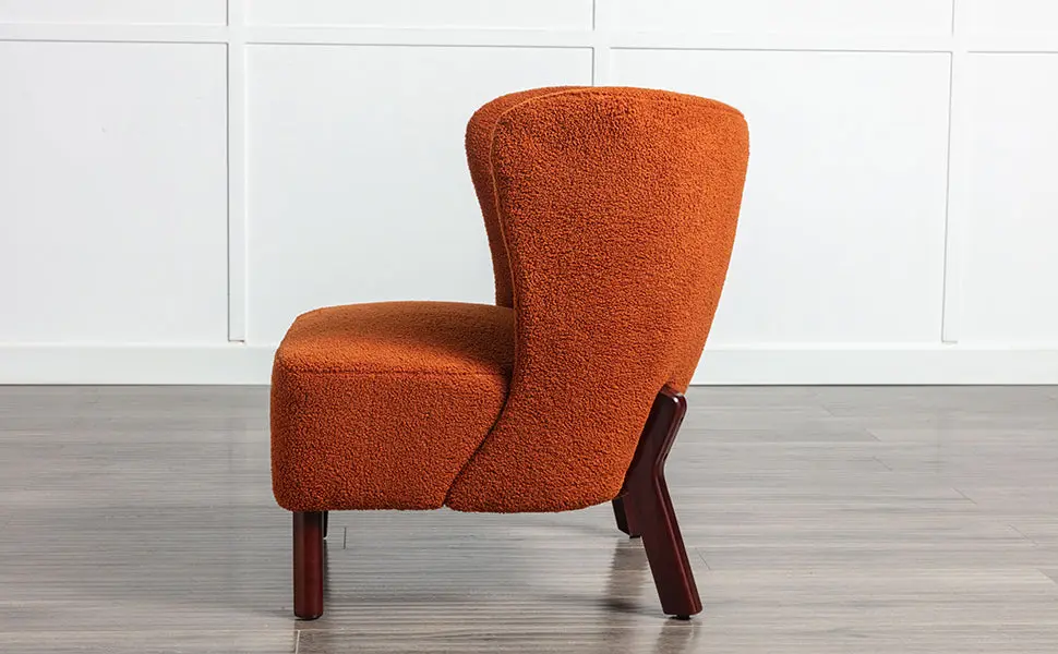 Accent Chair Upholstered Armless Chair Lambskin Sherpa Single Sofa Chair bed best