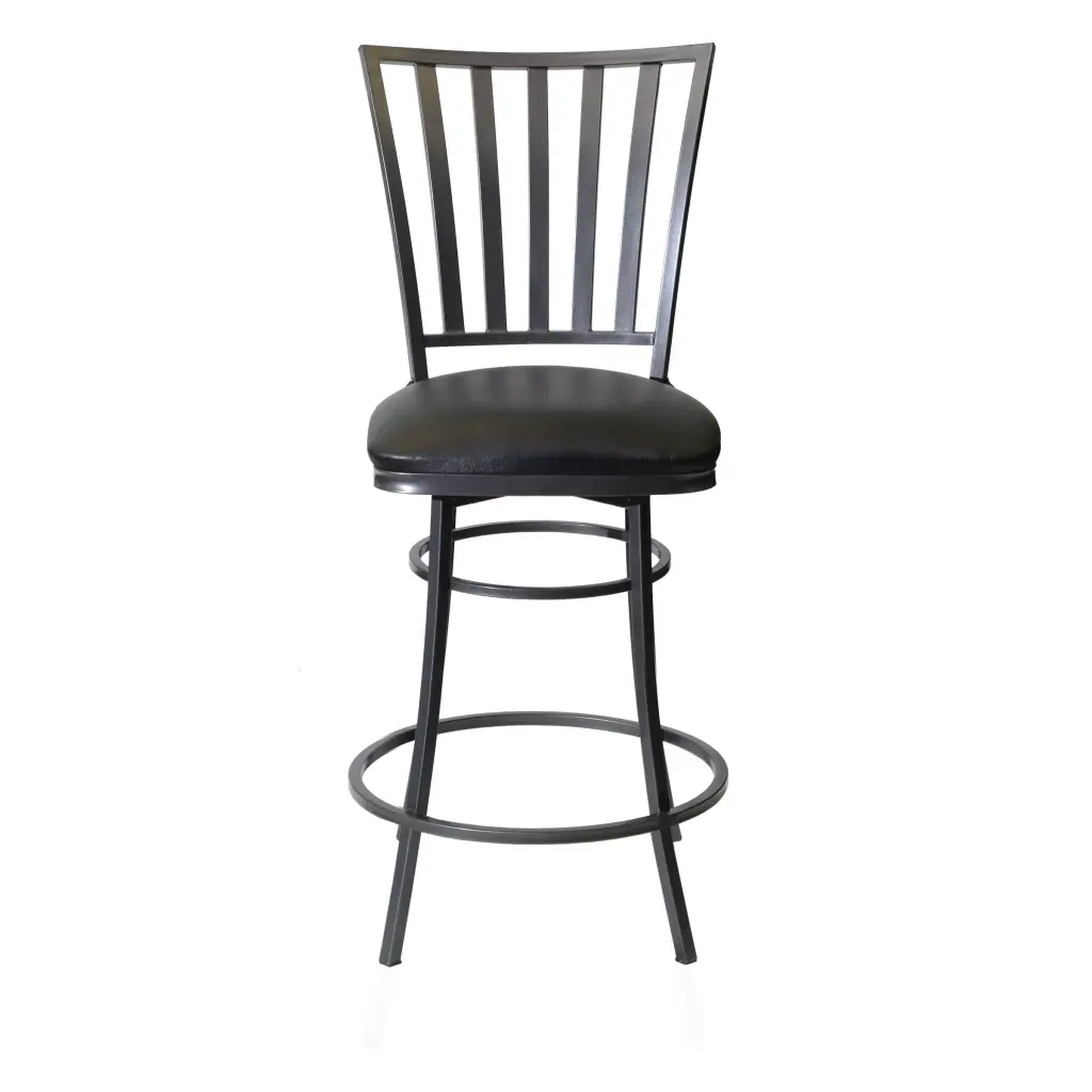 Stellan Swivel Counter Stool Black Wood Bar Stool steve silver furniture