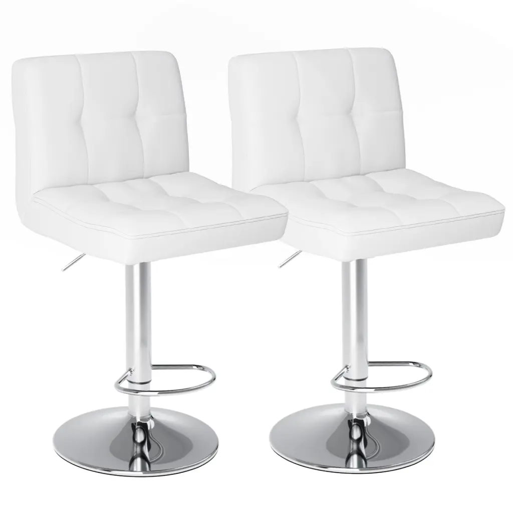 Bar Stools 1 Set 2 Counter Height Bar Stools Square Cushion Bar Stools Kitchen w2201