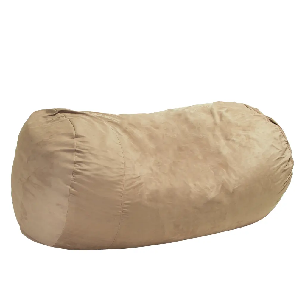 Jasper Traditional 8 Foot Suede Cylindrical Bean Bag Tuscany bazar