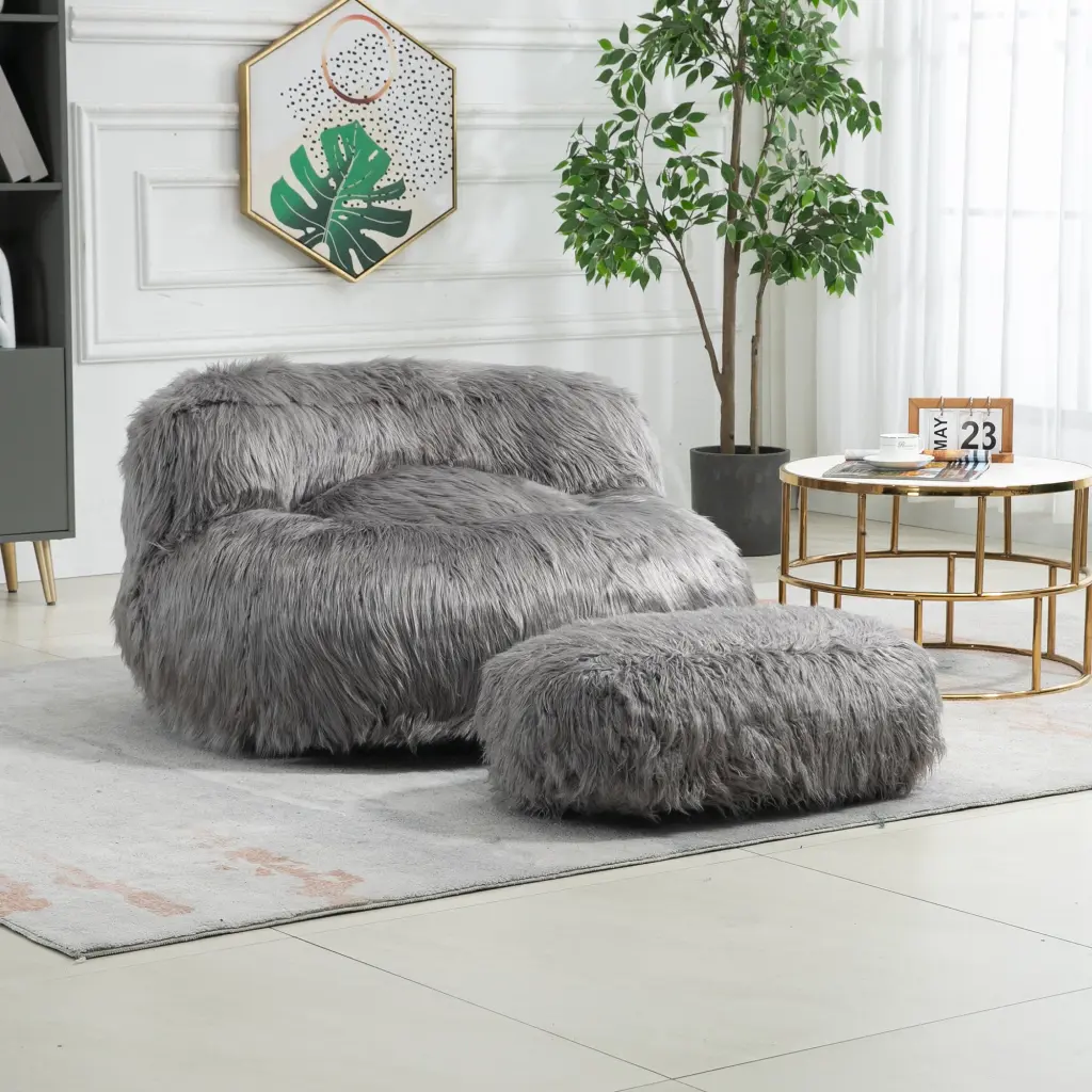 Coolmore Bean Bag Chair Floor Sofa Handle Accent Sofa Chair coolmore w-395