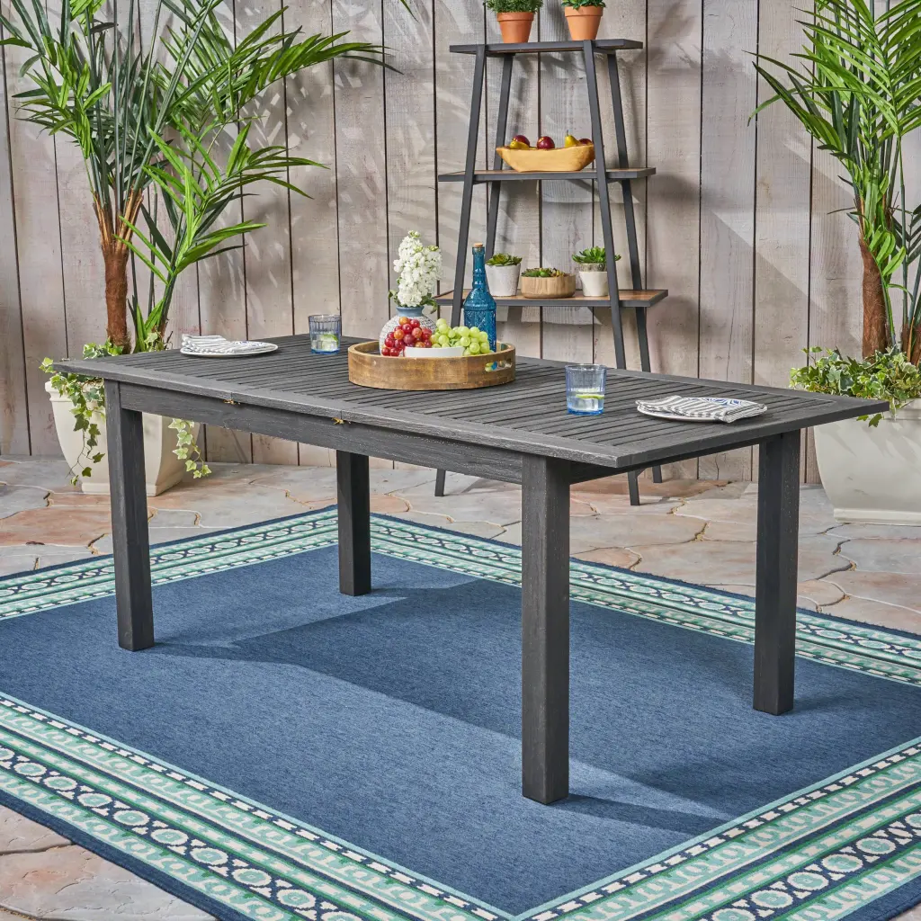 Nestor 79 Dark Grey Acacia Wood Bench nh-gardenpara