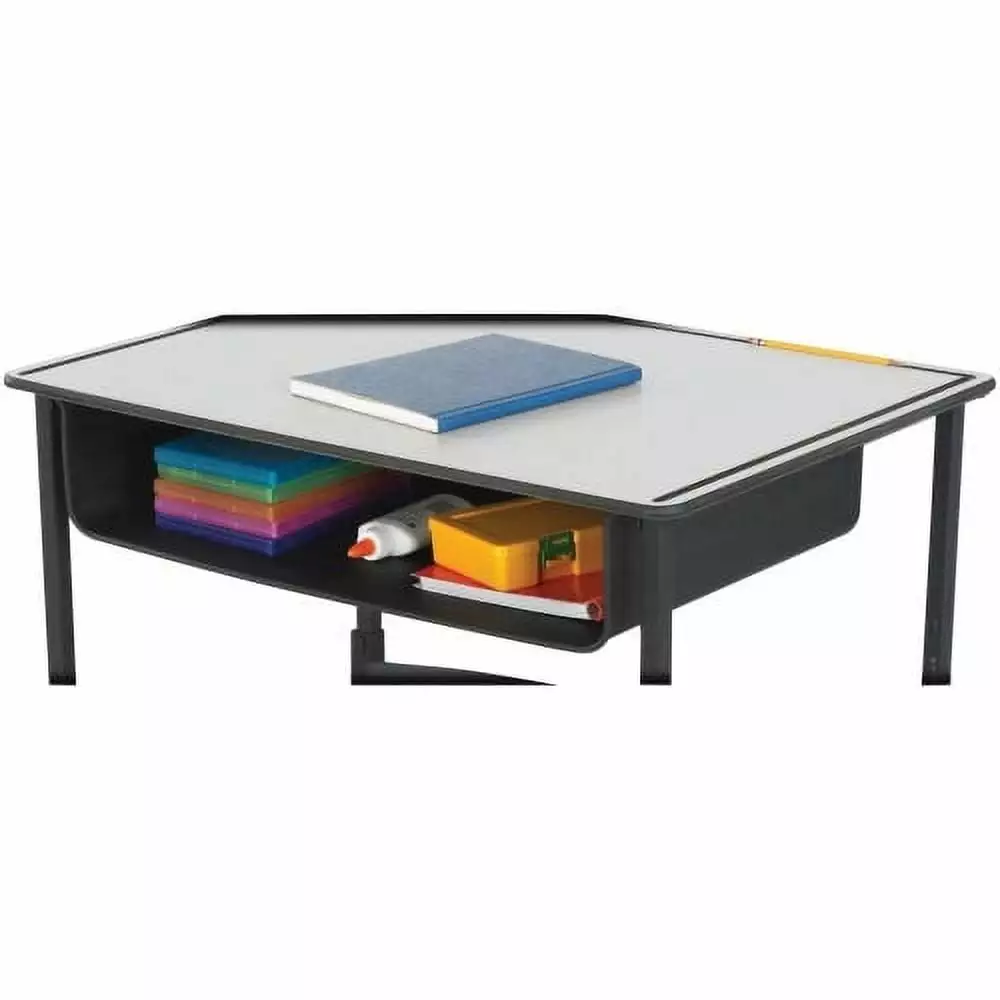 Safco AlphaBetter Adjustable-Height Desk Book Box 22 x 15 x 4.8 Black