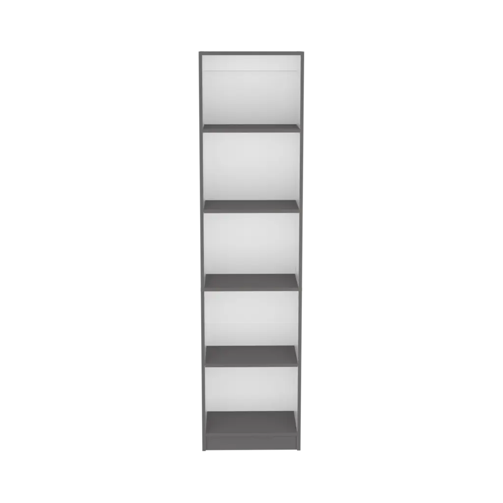 Bookcase Xs Benzoni Office Storage Matt Gray White Multicolor Particle Board treevol furniture