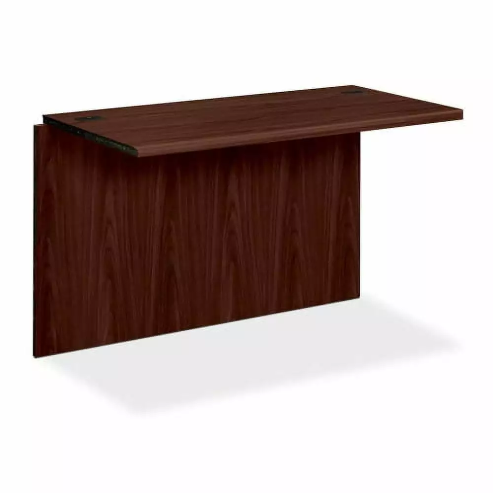 HON 10700 Series Bridge Desk 47W x 24D Mahogany - Waterfall Edge Laminate Desk