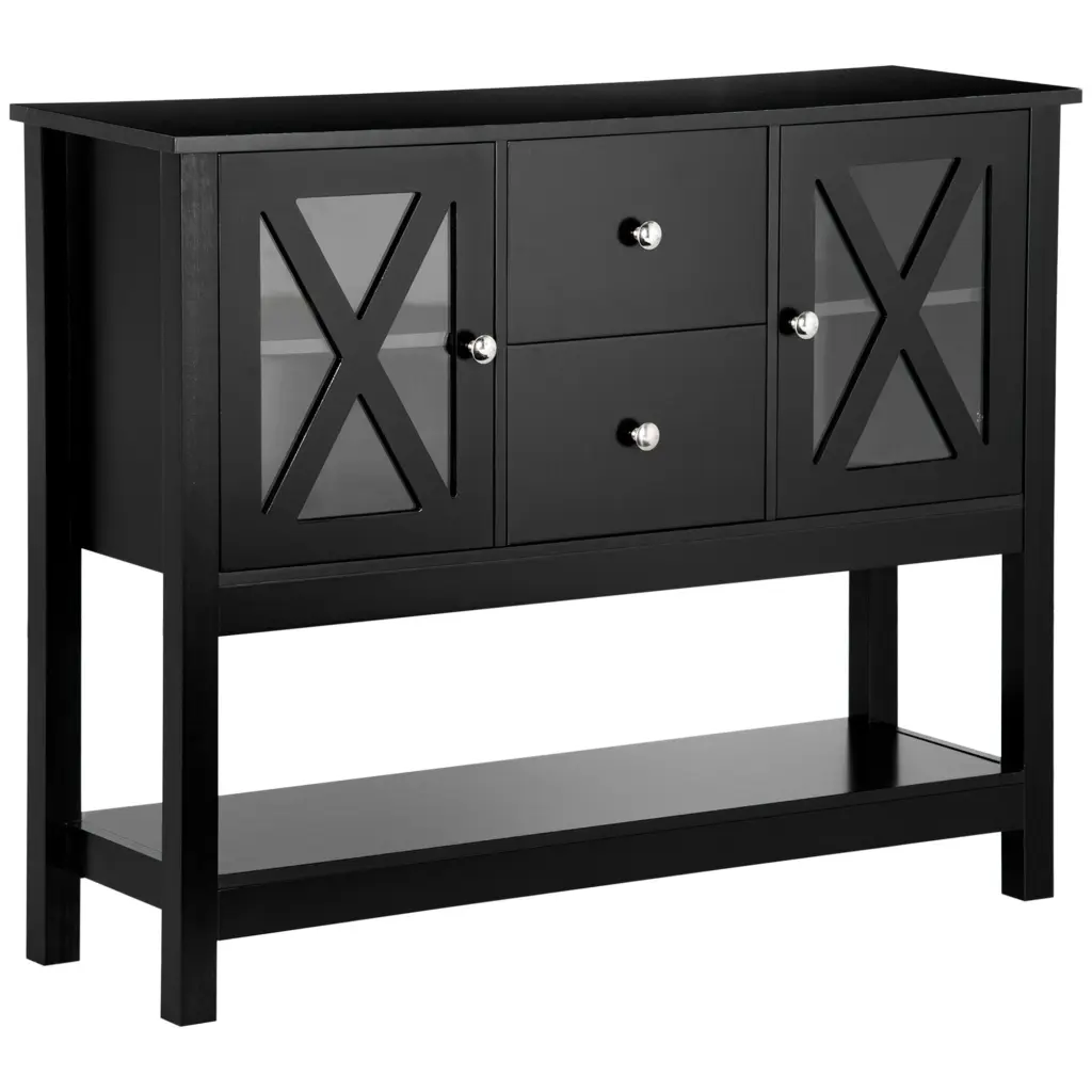 Coffee Bar Cabinet Sideboard Buffet Kitchen Storage Cabinet aosom business