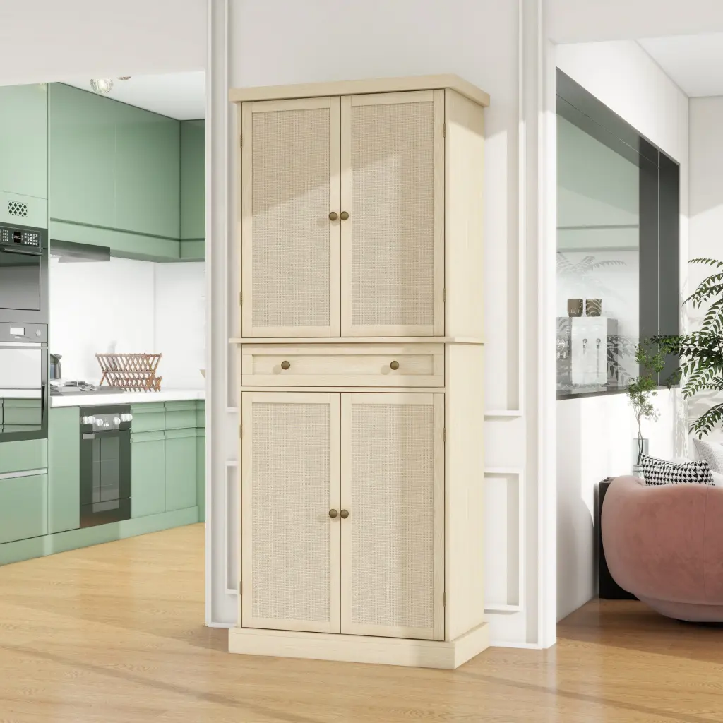 4 Door Cabinet 1 Drawer and 4 Adjustable Inner Shelves rnb