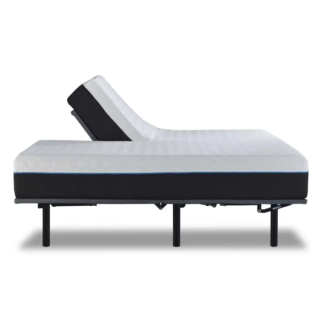 Copper Lux 14-Inch Split Top California King Mattress Off White and Grey Foam omne sleep