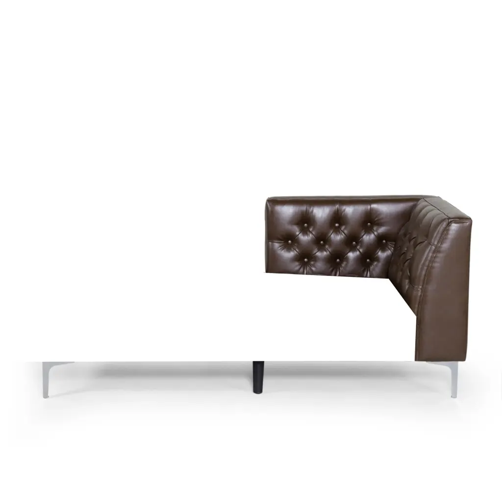 Chaise Lounge Dark Brown Pu Leather Modern Living Room Recliner Chair nh-purenest