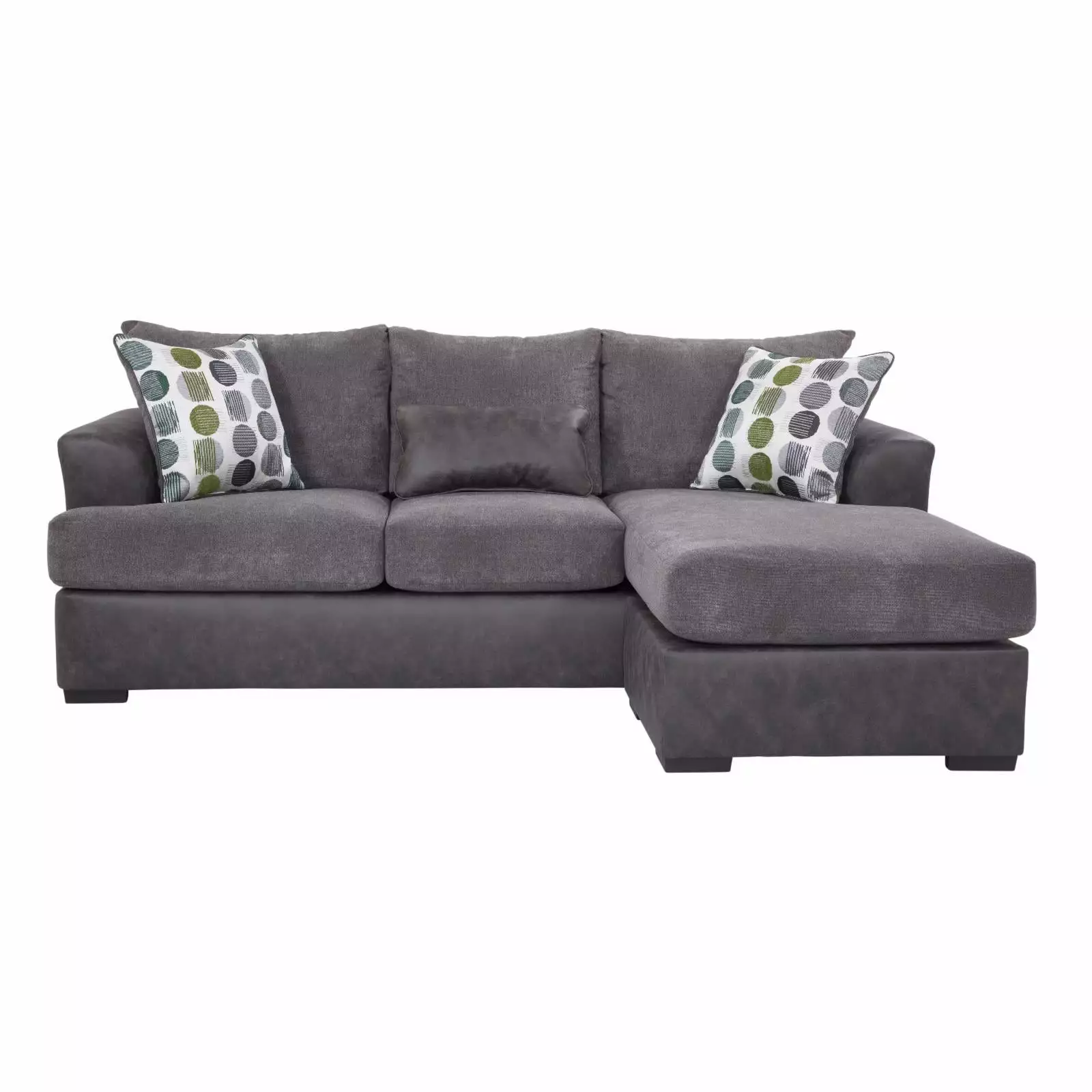 American Furniture Classics Modern Dark Gray Sofa Chaise - Model 8-A162V10