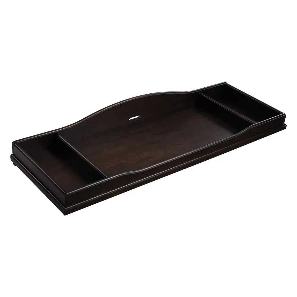 Glendale Changing Station Charcoal Brown Solid Wood Baby Furniture simple living