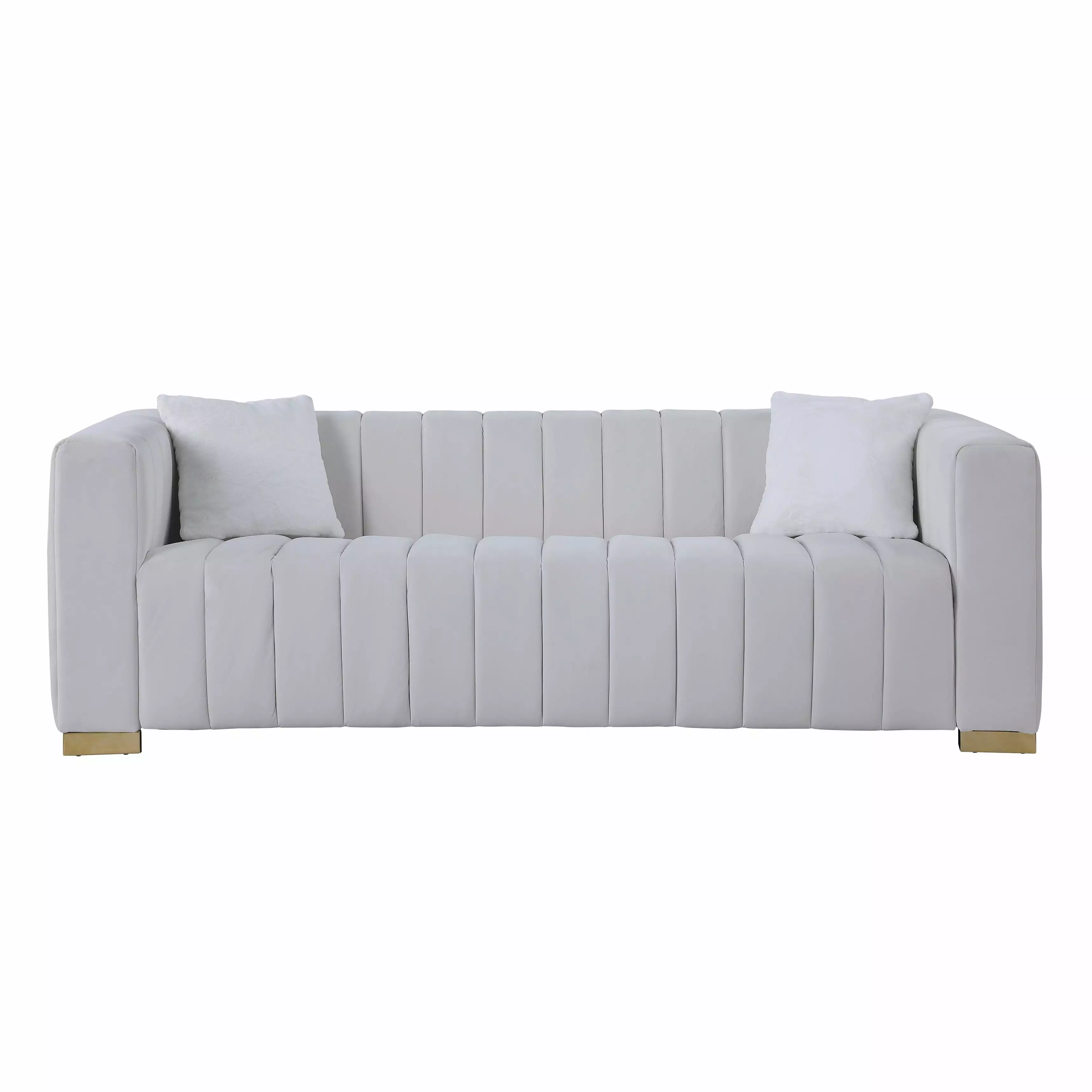 Modern Channel Sofa Traditional Chesterfield Style Luxury Living Room Couch Bed Bath & Beyond