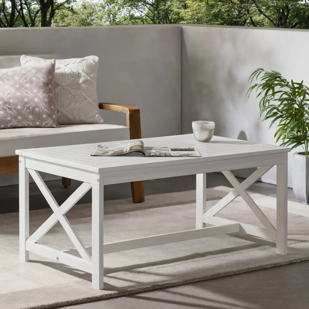 Coffee Table White Wood nh-perfect home