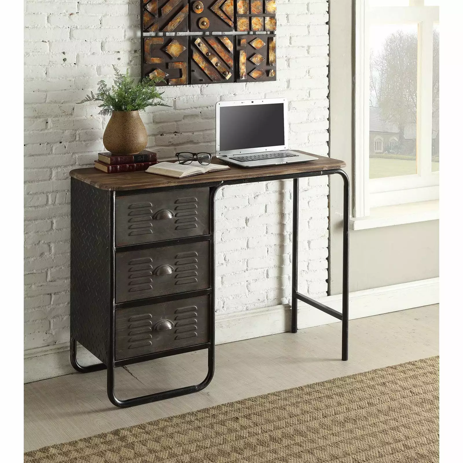 4D Concepts Locker Desk Space Saving Storage Workstation