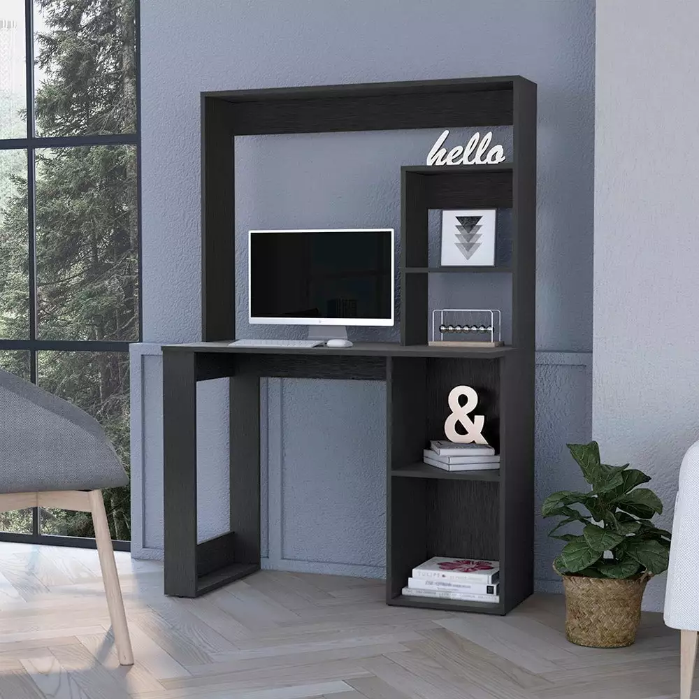 GeeHome Carroll Computer Desk Hutch and Storage Shelves