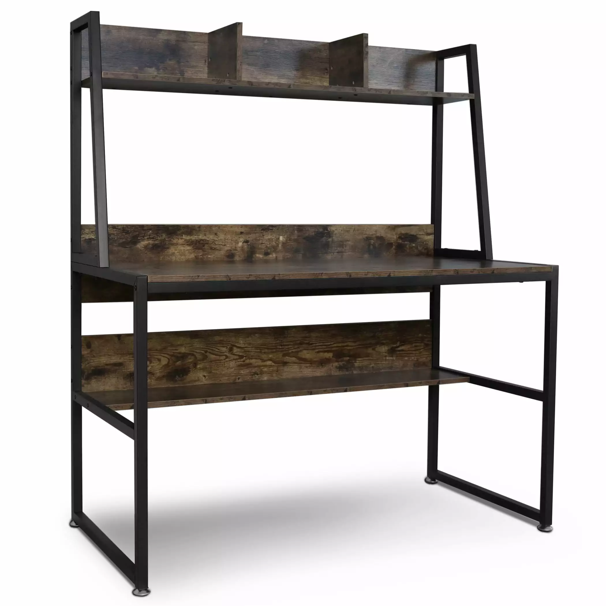 Lavievert Computer Desk Hutch and Bookshelf 47 Inches Office Desk Laptop Table Studying Writing Desk Workstation Home & Of...
