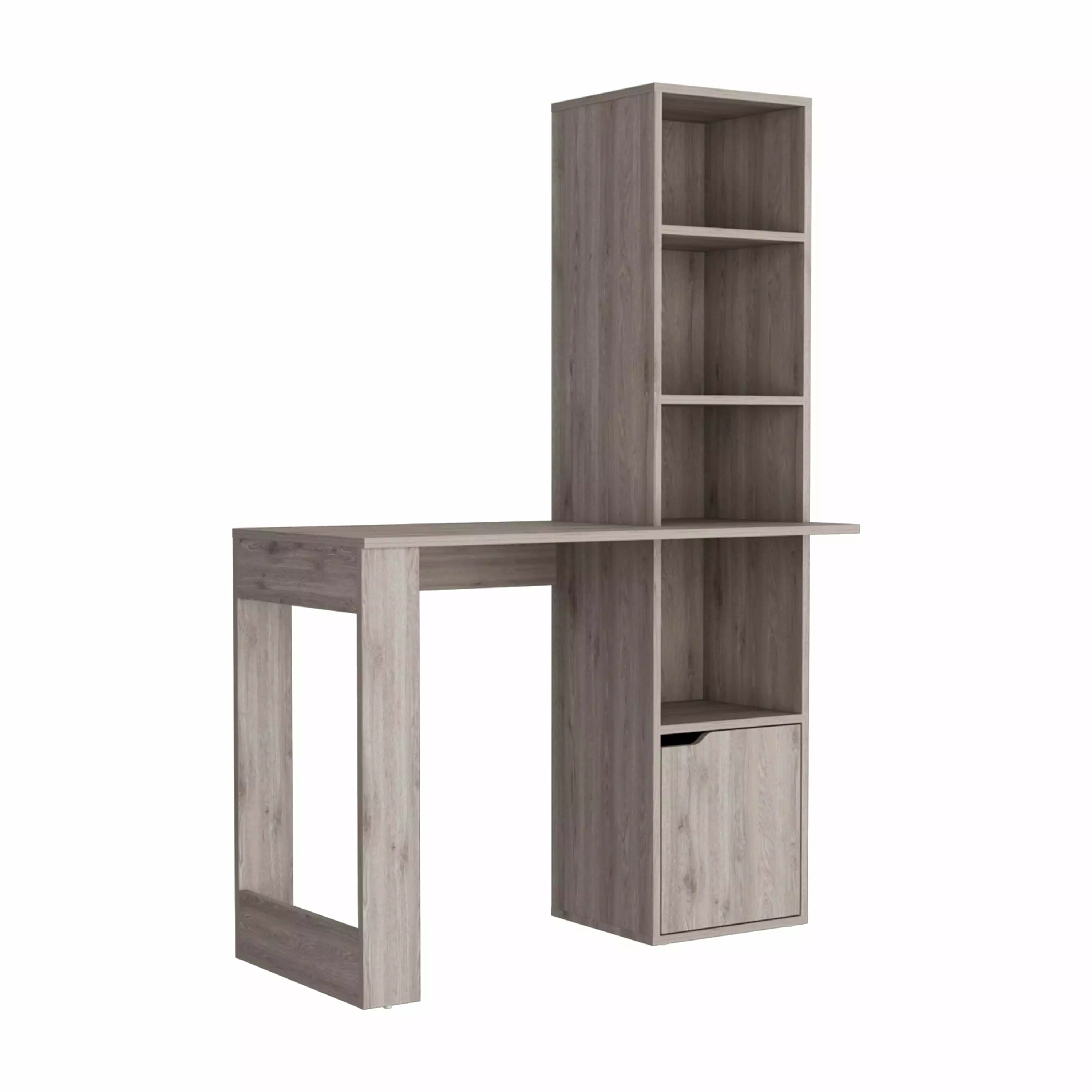 Oiwa Computer Desk Bookcase and Cabinet Home Office Storage TUHOME