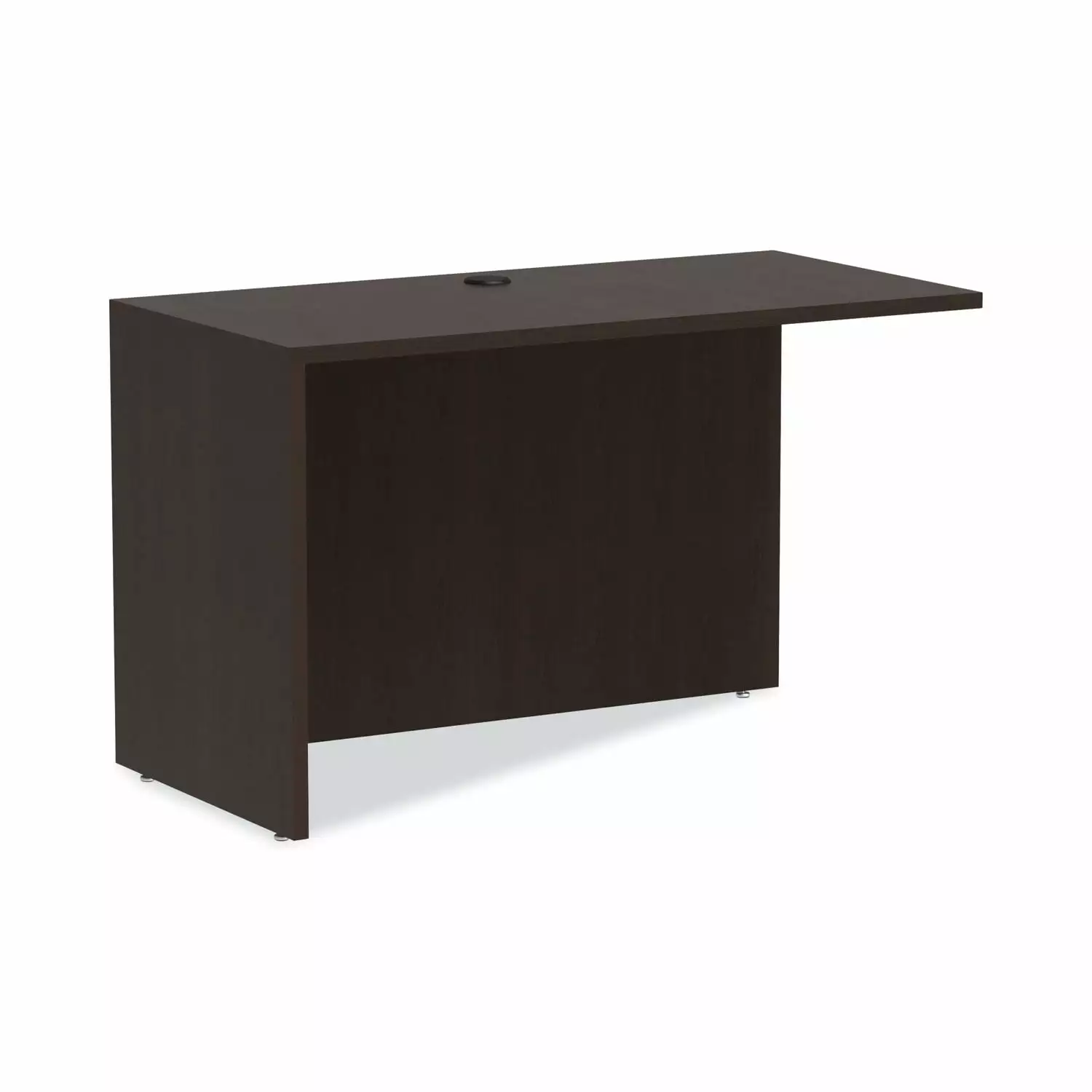 Alera Valencia Series Reversible Return Bridge Shell 47.25w x 23.63d x 29.5h Espresso Home Office