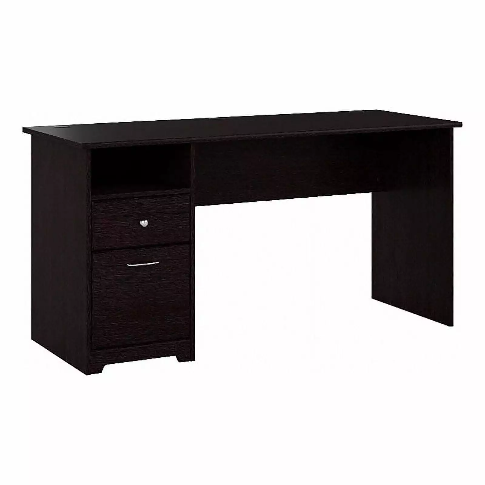 Atlin Designs 60 Contemporary Wood Computer Desk Drawers Espresso Oak