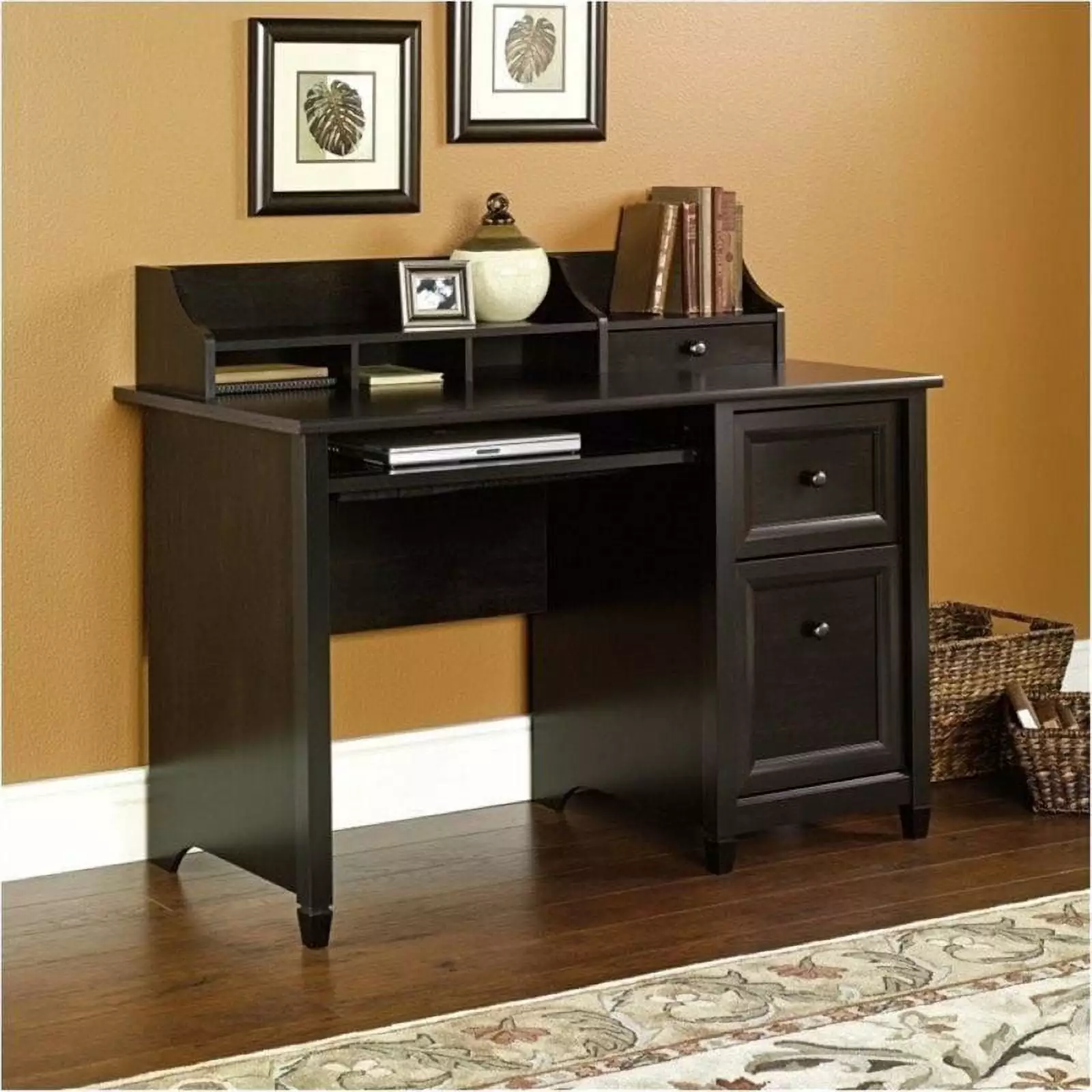 Bowery Hill Computer Desk Estate Black - Stylish and Sturdy Home Office Desk