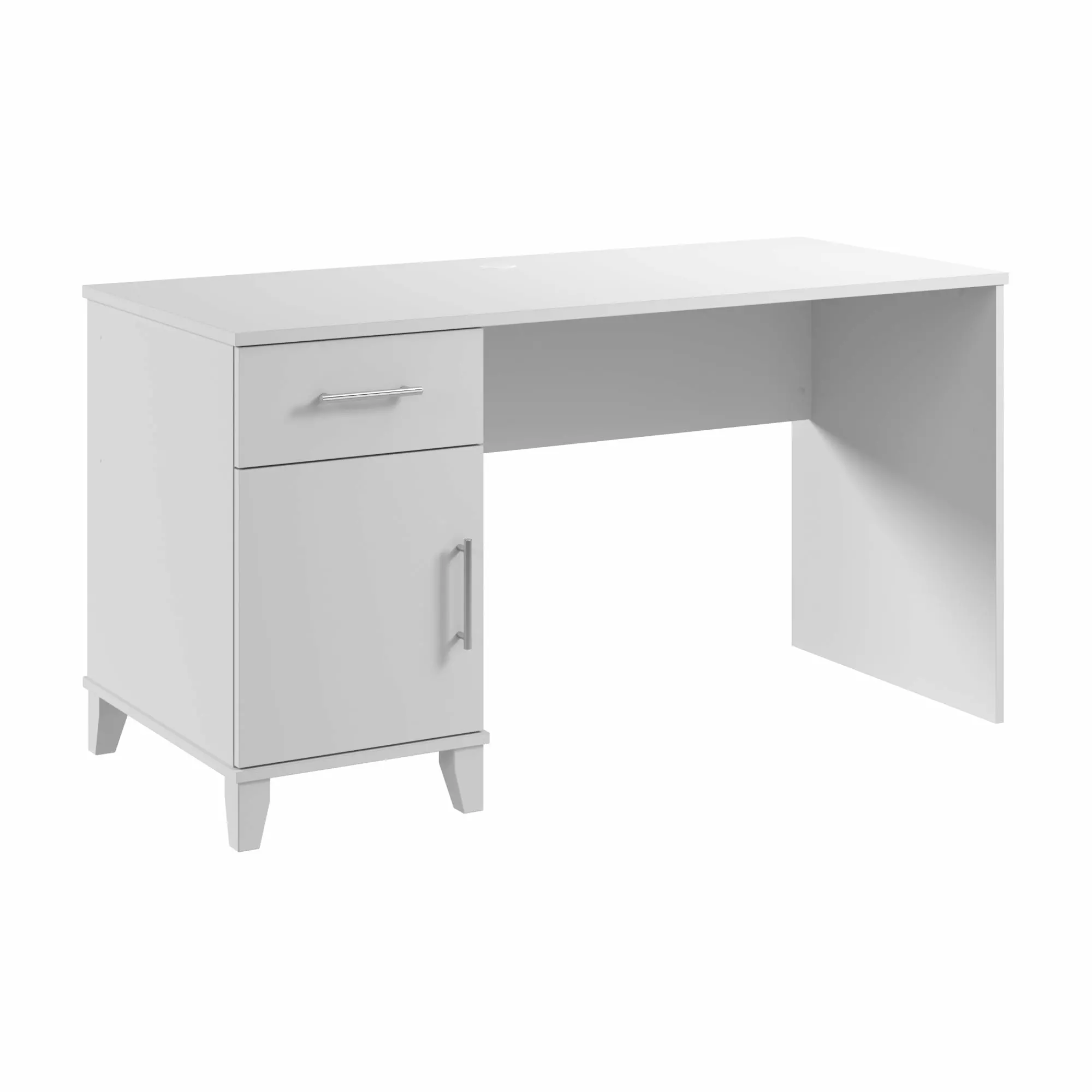 Bush Furniture Somerset 54W Office Desk Drawers White Workstation