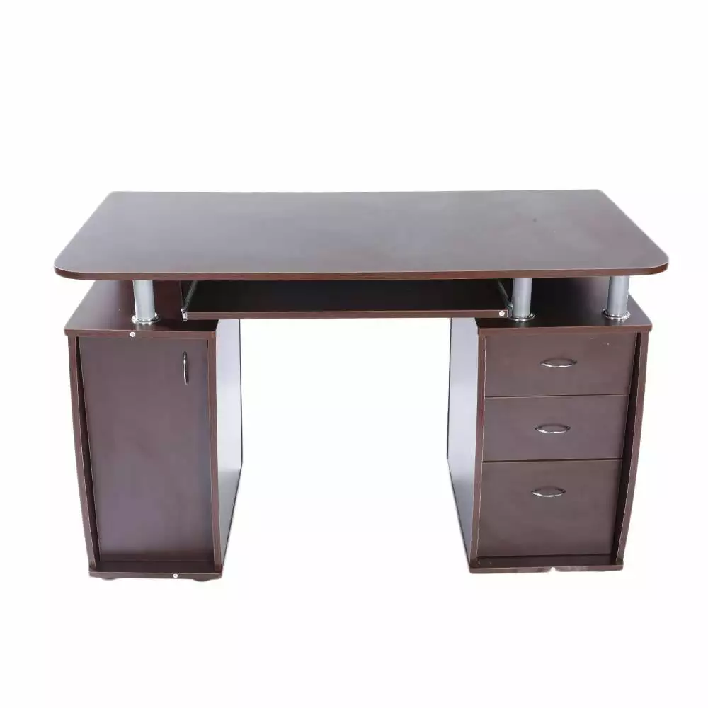 Ktaxon Computer Desk 45 Inch Home Office Study Writing Table Brown FCH