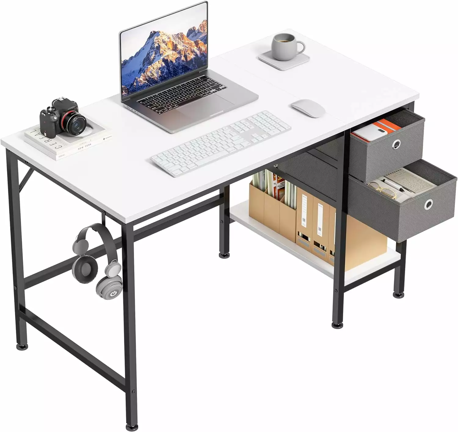 Office Computer Desk Drawers Study Writing Desks Storage Shelves Home Office FHWM66