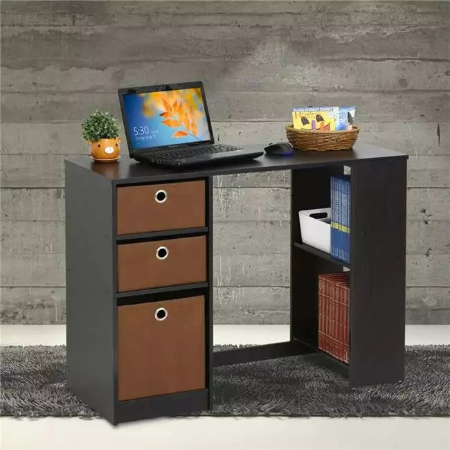 Furinno Modern Computer Study Desk Espresso Finish