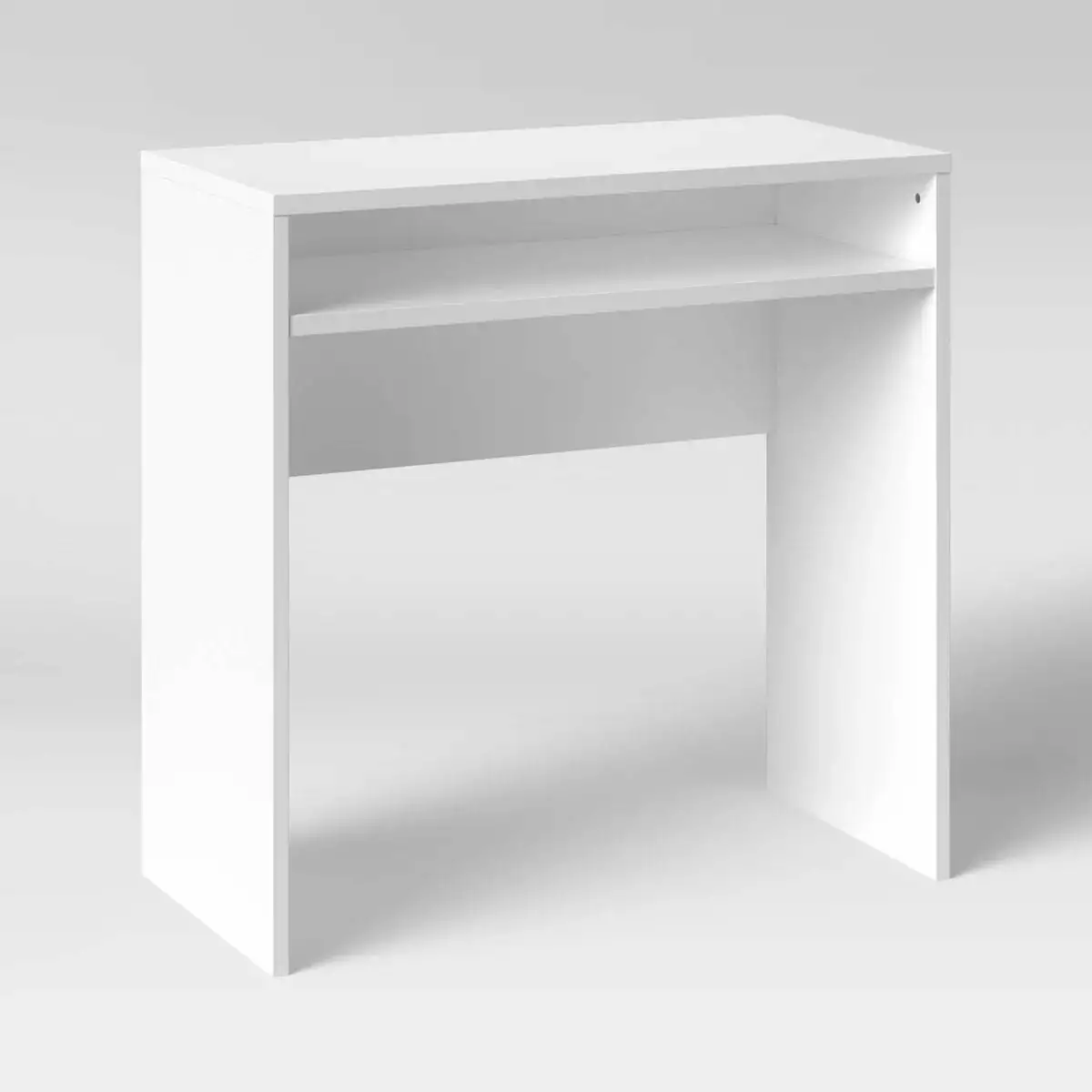 Compact Desk White Home Office Small Spaces IAMU