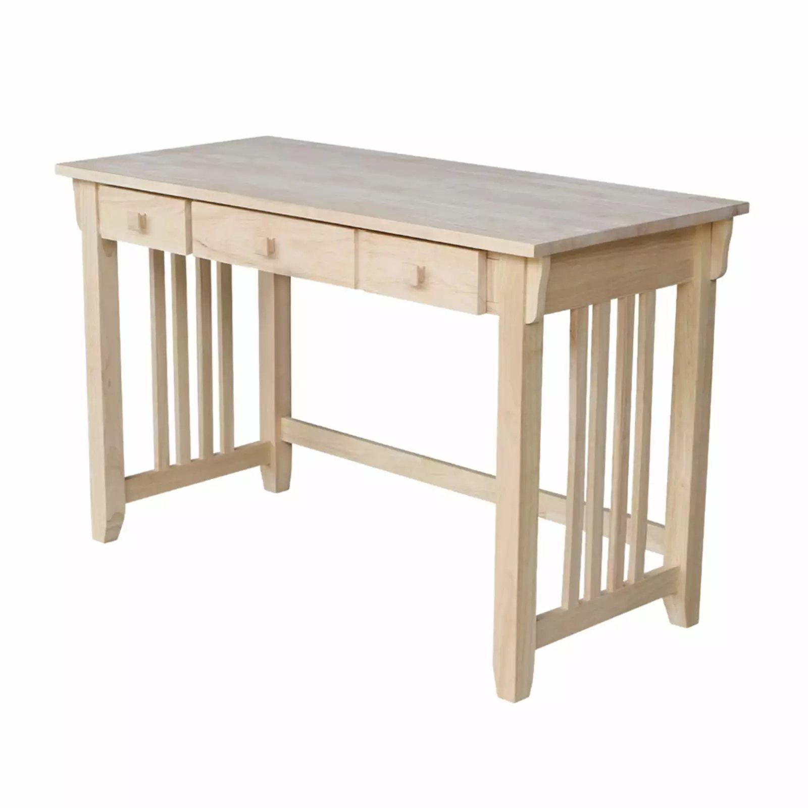 Mission Computer Desk Traditional Style Solid Wood Home Office Desk International Concepts