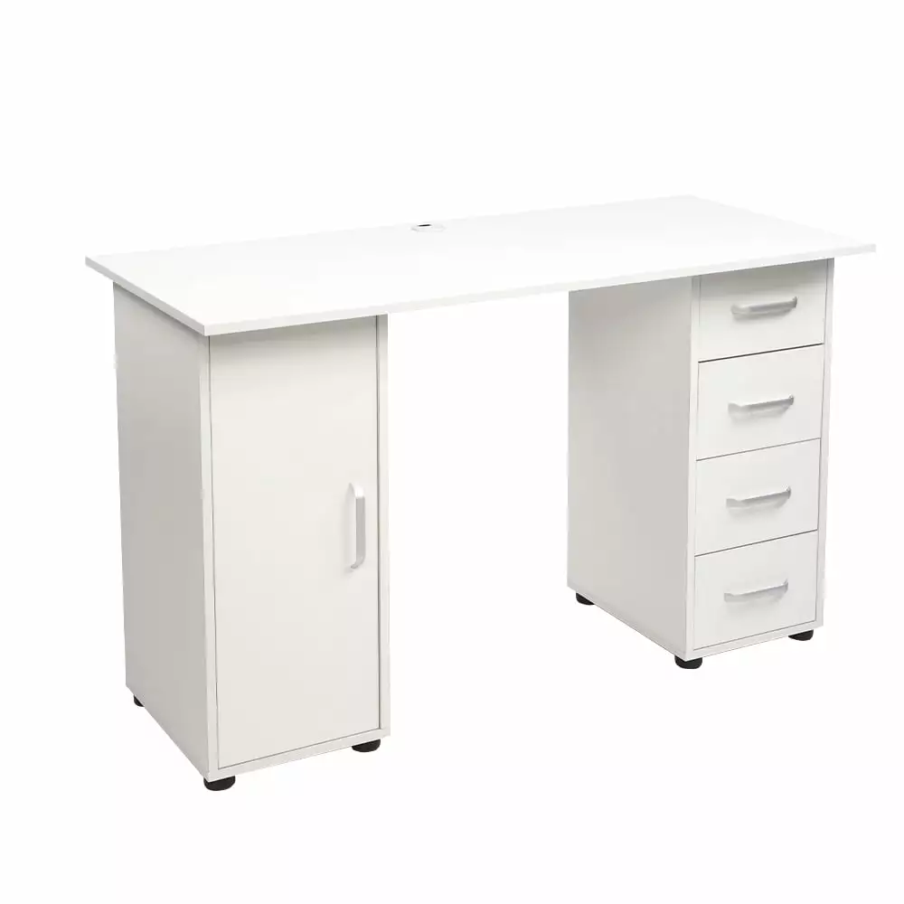 Ktaxon Office Desk Computer Desk PC Laptop Desk Modern Writing Table Wood Study Workstation Storage Drawer & Cabinet