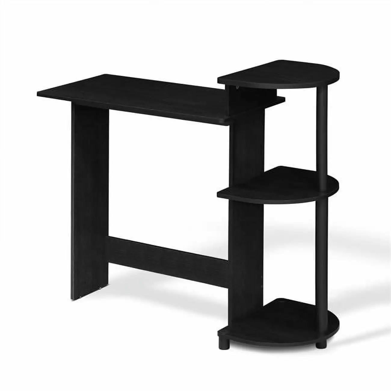 11181AM-BK Compact Computer Desk Shelves Americano & Black 39 x 15.5 x 33.6 Lauren Ralph Lauren