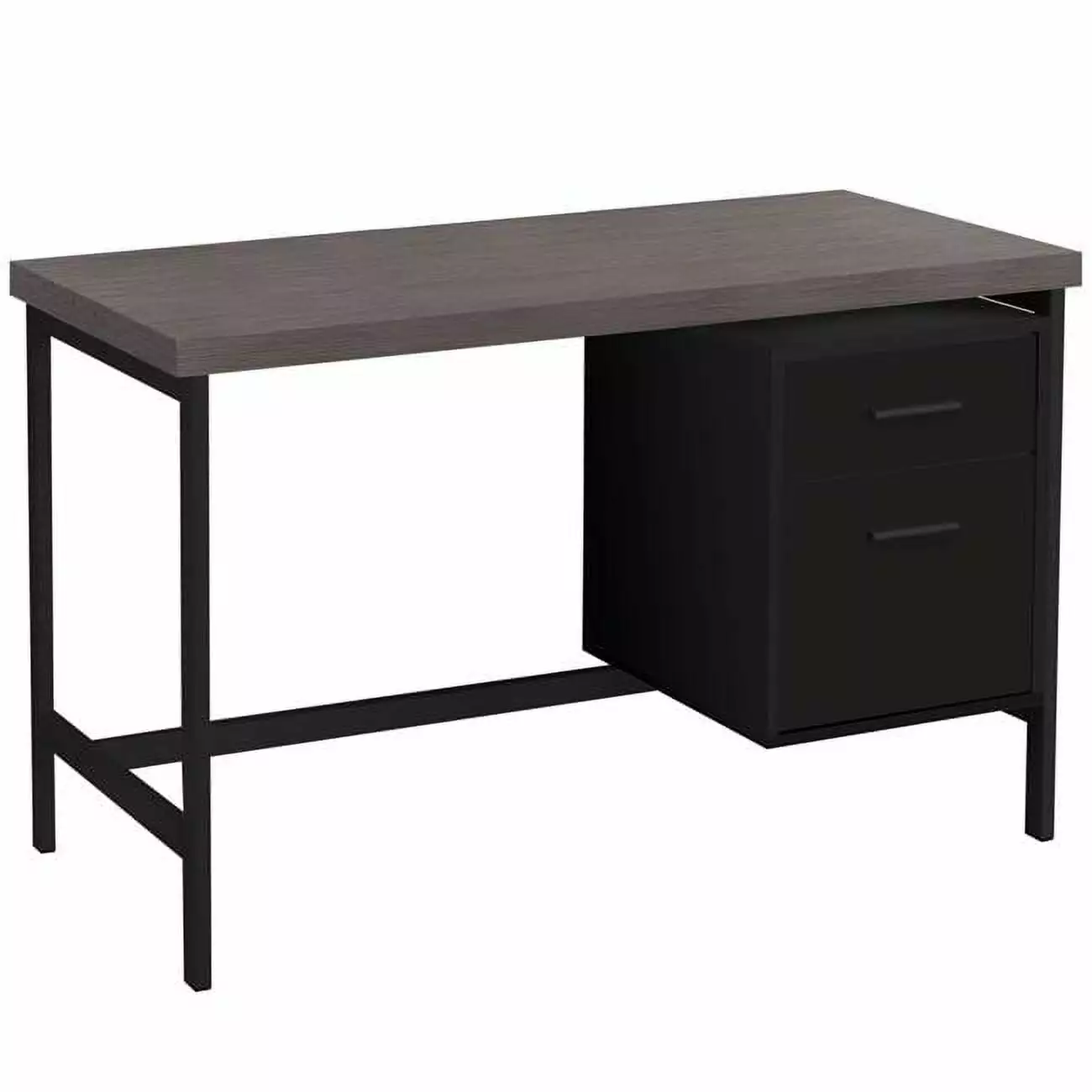 Monarch Specialties Computer Desk Home Office Laptop 48L Black Grey Laminate