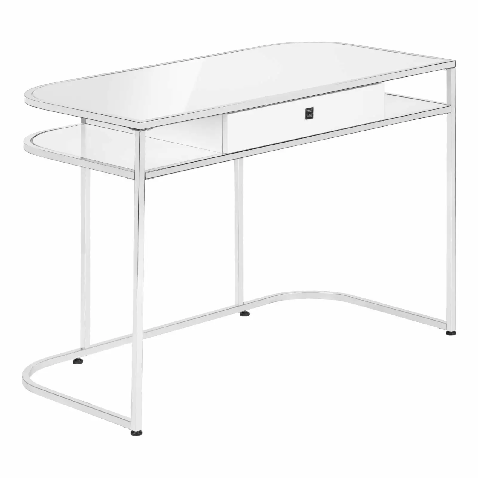 Monarch Specialties Computer Desk Storage Drawers White Laminate